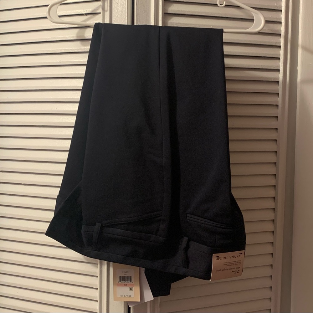 Ivanka Trump size 10 navy blue slim ankle length dress pants